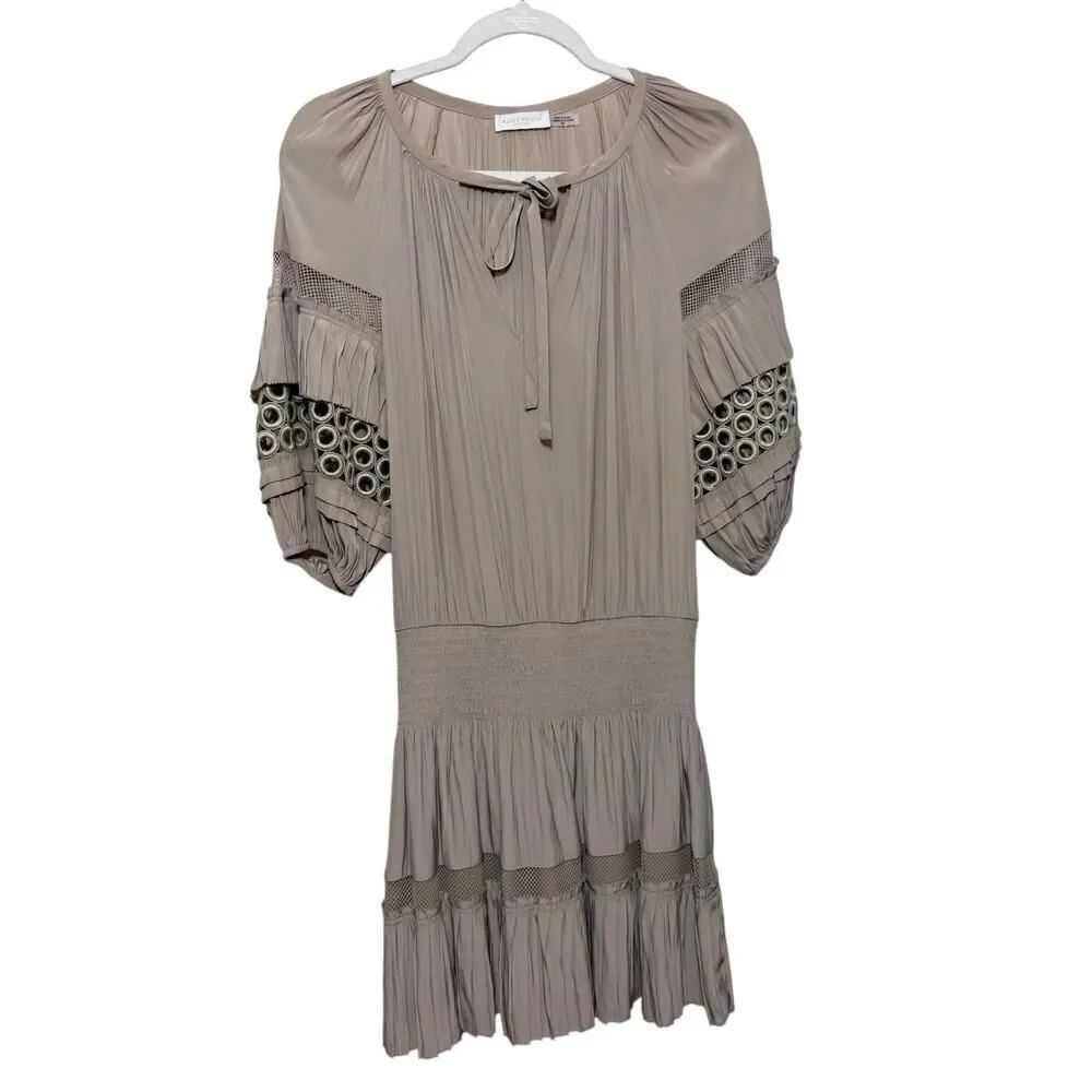 Ramy Brook Moriah Taupe Mini Dress Sz. S